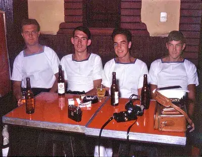 01 Gerry Sharp, Dave Goldfinch  Bassers  Bastock, Dick Richards Eagle 1965 2